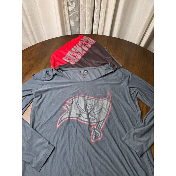 Women's Concepts Sport Charcoal Tampa Bay Buccaneers Fortitude Long Sleeve Scoop - Picture 4 of 16